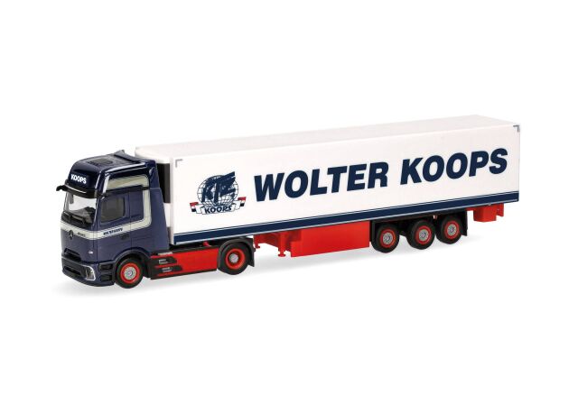 herpa Cars&Trucks 1/87 (プラスチック製) メルセデスベンツ アクトロス L プロキャビン ギガスペース 冷蔵ボックスセミトレーラー "Wolter Koops"