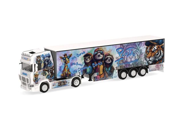 [予約]herpa Cars&Trucks 1/87 (プラスチック製) スカニア CS 20 HDカーテンキャンバスセミトレーラー "Pluta Transport" (ポーランド)