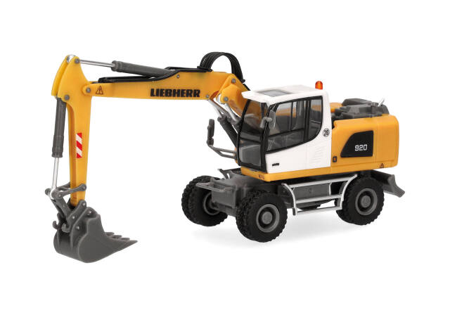 [予約]herpa Cars&Trucks 1/87 (プラスチック製) リープヘル ホイール式ショベル A920 （アタッチメント3種付属）