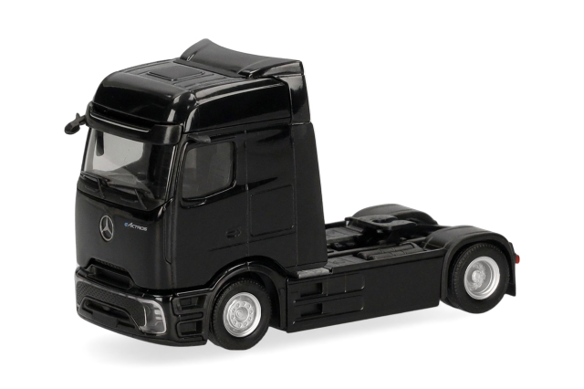[予約]herpa Cars&Trucks 1/87 (プラスチック製) メルセデス・ベンツ eアクトロス 600 プロキャビン ビッグスペース トラクターヘッド 2軸 ブラック