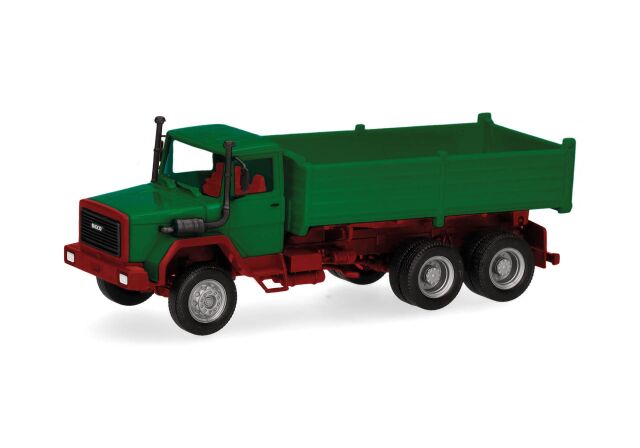 herpa Cars&Trucks 1/87 (プラスチック製) イベコ ハウバー ダンプトラックグリーン