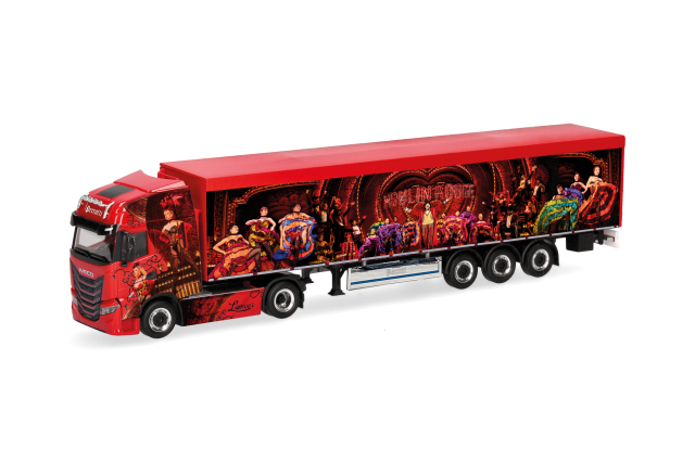 [予約]herpa Cars&Trucks 1/87 (プラスチック製) イベコ S-Way  床可動式セミトレーラー "Perrotti" (イタリア)