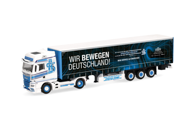 herpa Cars&Trucks 1/87 (プラスチック製) MAN TGX GX  カーテンキャンバスセミトレーラー  "Spedition Höhner/Wir bewegen Deutschland"