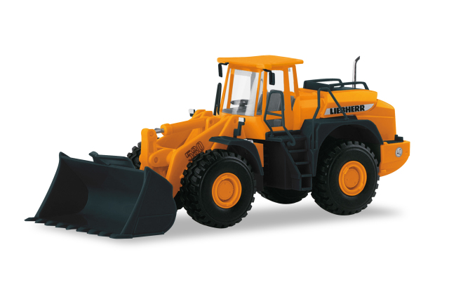 [予約]herpa Cars&Trucks 1/87 (プラスチック製) リープヘル  ホイールローダー L580  オレンジ