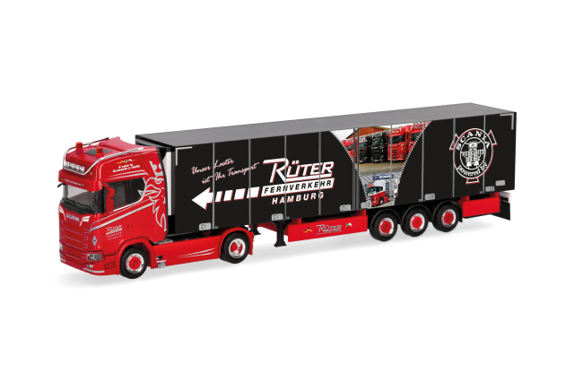 herpa Cars&Trucks 1/87 (プラスチック製) スカニア CS 20 HD  冷蔵ボックスセミトレーラー  "Rüter"
