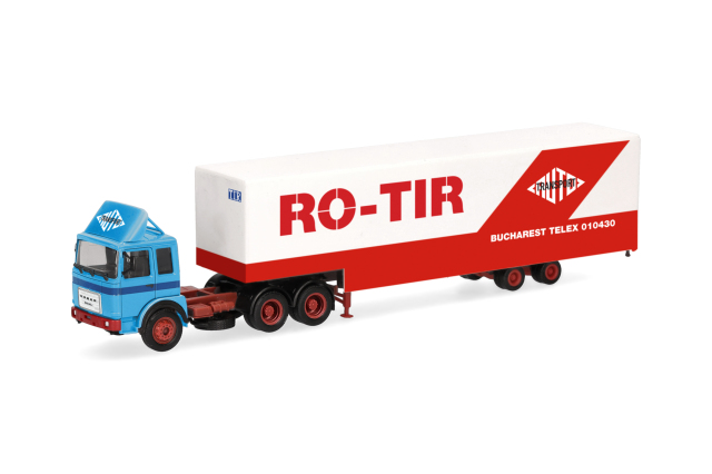 herpa Cars&Trucks 1/87 (プラスチック製) ロマン ディーゼル 6x4  ジャンボボックスセミトレーラー  "RO-TIR" (ルーマニア)