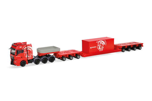 [予約]herpa Cars&Trucks 1/87 (プラスチック製) MAN TGX GX  ローボーイセミトレーラー  "De Romein Group"（オランダ）