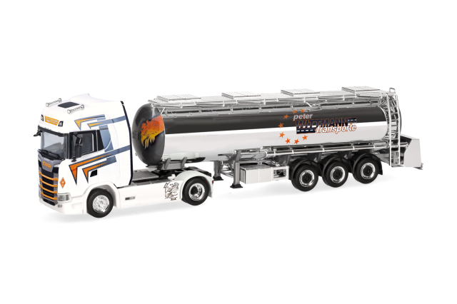 [予約]herpa Cars&Trucks 1/87 (プラスチック製) スカニア CS 20 ハイルーフ  クロムタンクセミトレーラー  "Wittman Transport" (バイエルン州)