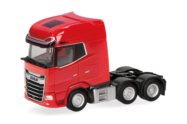 [予約]herpa Cars&Trucks 1/87 (プラスチック製) DAF XG+ フェイスリフトトラクター 3軸 ブライトレッド