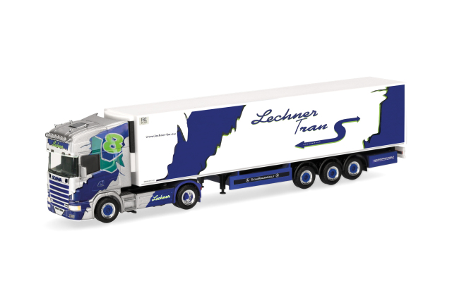 [予約]herpa Cars&Trucks 1/87 (プラスチック製) スカニア 164 TL 冷蔵ボックス セミトレーラー "Lechner Trans"