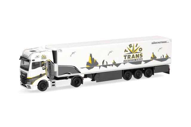 [予約]herpa Cars&Trucks 1/87 (プラスチック製) MAN TGX GX 冷蔵ボックスセミトレーラー "Trio-Trans/EVOLUTION"