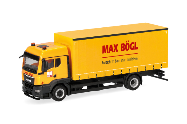 [予約]herpa Cars&Trucks 1/87 (プラスチック製) MAN TGS TM カーテンキャンバストラック "Max B?gl"