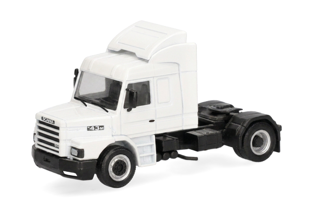 [予約]herpa Cars&Trucks 1/87 (プラスチック製) スカニア ハウバー 143 500  リジッドトラクター 2軸 ホワイト