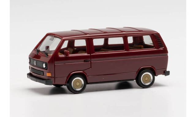 herpa Cars&Trucks  1/87 フォルクスワーゲン T3 バス with BBSホイール ワインレッド