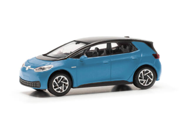 [予約]herpa Cars&Trucks 1/87 (プラスチック製) フォルクスワーゲン ID.3 ソリッドオーシャンブルー