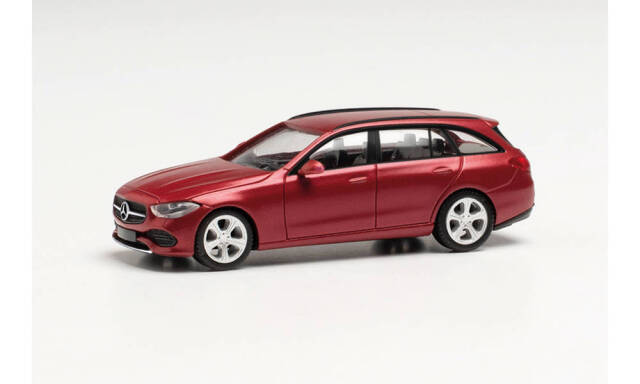 herpa Cars&Trucks 1/87 メルセデスベンツ CクラスTモデル レッドメタリック