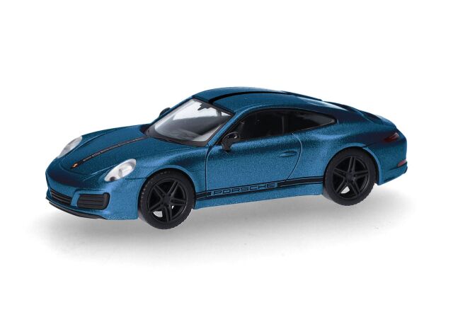 [予約]herpa Cars&Trucks 1/87 (プラスチック製) ポルシェ 911(991)カレラ 4 S サファイアブルー