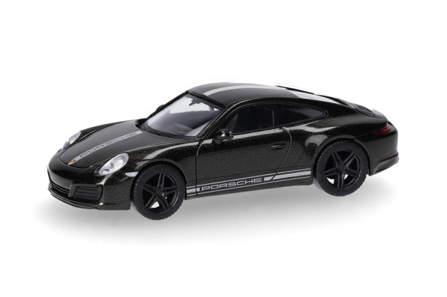 [予約]herpa Cars&Trucks 1/87 (プラスチック製) ポルシェ 911 カレラ 4S  ブラックメタリック