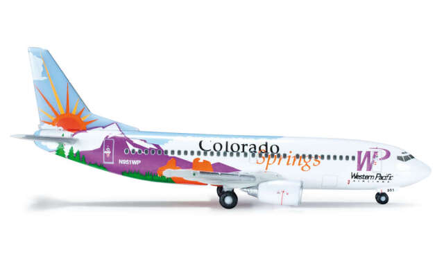 herpa wings 1/500 (ダイキャスト製) 737-300 ウエスタンパシフィック航空 "Colorado Springs"