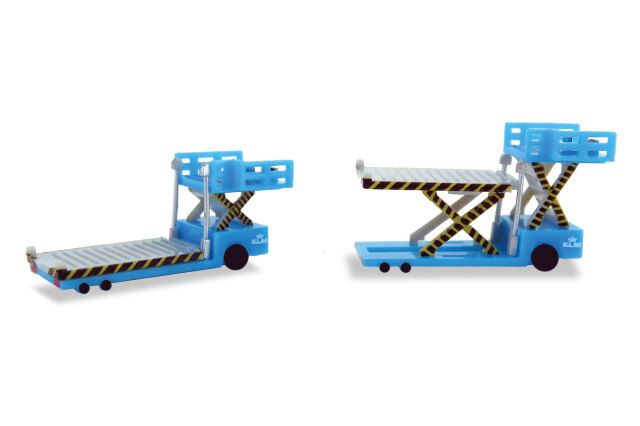 [予約]herpa wings 1/500 (プラスチック製) 空港アクセサリー 貨物コンテナローダ スキポール空港 2台セット