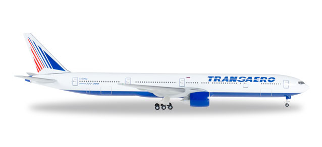 herpa wings 1/500 (ダイキャスト製) 777-300 トランスアエロ航空 El-UNM