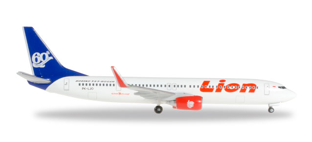 herpa wings 1/500 (ダイキャスト製) 737-900ER ライオンエア 特別塗装機 "60th Boeing 737-900ER"