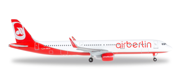 herpa wings 1/500 (ダイキャスト製) A321 エアベルリン D-ABCQ