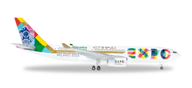 herpa wings 1/500 (ダイキャスト製) A330-200 エティハド航空 "Expo Milano" A6-EYH