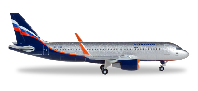 herpa wings 1/500 (ダイキャスト製) A320 アエロフロート航空 VP-BAD "Abram Ioffe"