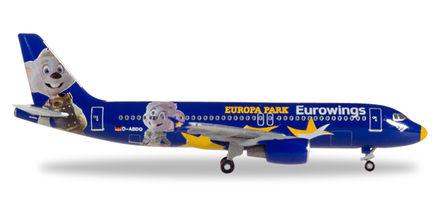 herpa wings 1/500 (ダイキャスト製) A320 ユーロウイングス "Europa-Park"D-ABDQ