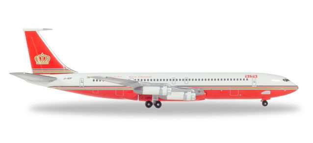 herpa wings 1/500 (ダイキャスト製) 707-300C ALIA ロイヤル ヨルダン JY-ADP