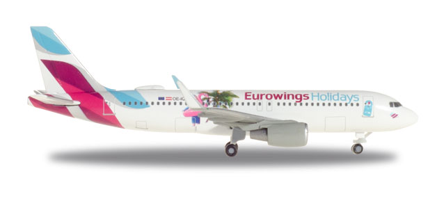 herpa wings 1/500 (ダイキャスト製) A320 ユーロウイングス Europe "Eurowings Holidays" OE-IQD
