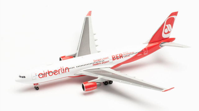 herpa wings 1/500 (ダイキャスト製) A330-200 エアベルリン "BER" D-ALPJ