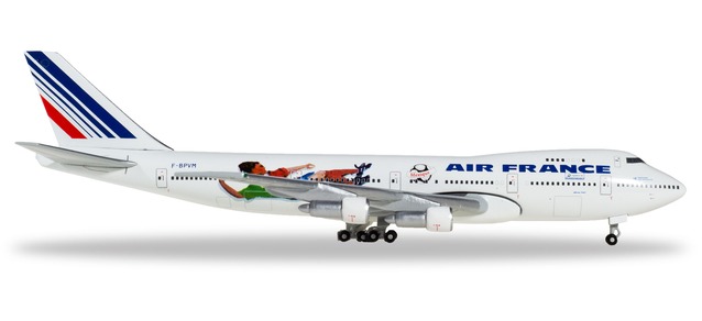 herpa wings 1/500 (ダイキャスト製) 747-100 エールフランス ´98 F-BPVM