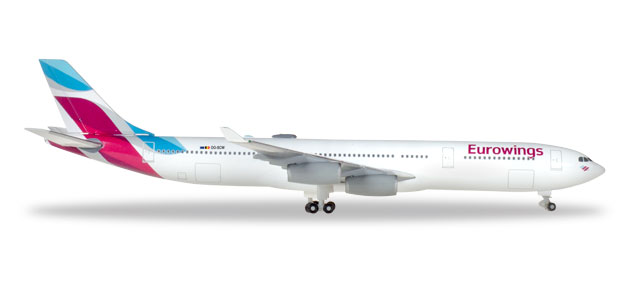herpa wings 1/500 (ダイキャスト製) A340-300 ユーロウイングス D-AIGY