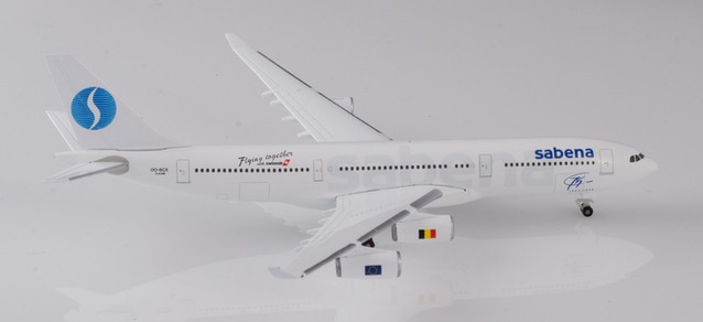 herpa wings 1/500 (ダイキャスト製) A340-200 サベナベルギー航空 "75th Anniversary" OO-SCX