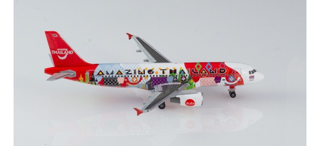 herpa wings 1/500 (ダイキャスト製) A320 タイエアアジア航空 HS-ABD