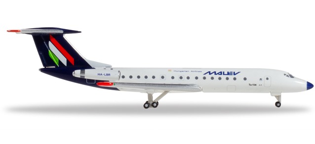 herpa wings 1/500 (ダイキャスト製) TU-134A-3 マレブ ハンガリー航空