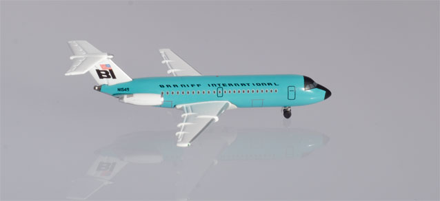 herpa wings 1/500 (ダイキャスト製) BAC 1-11-200 ブラニフ航空 "Jelly bean Turquoise" N1549