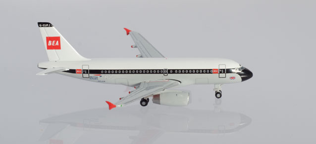 herpa wings 1/500 (ダイキャスト製) A319 ブリティッシュエアウェイズ "100th anniv." G-EUPJ BEAカラー