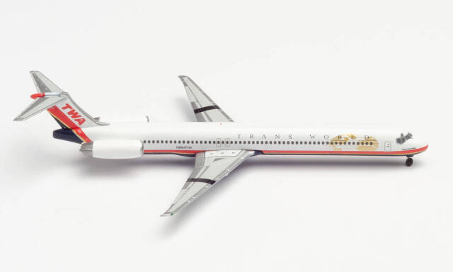 herpa wings 1/500 (ダイキャスト製) MD-83 TWA トランスワールド航空 "Spirit of Long Beach" N984TW