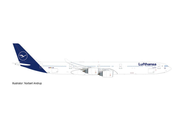 [予約]herpa wings 1/500 (ダイキャスト製) A340-600 ルフトハンザ航空 D-AIHI