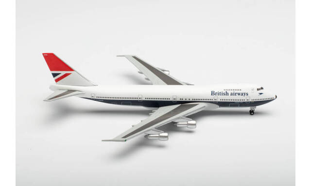 herpa wings 1/500 (ダイキャスト製) 747-100 ブリティッシュエアウェイズ "747 Farewell" G-AWNN "Sebastian Cabot"
