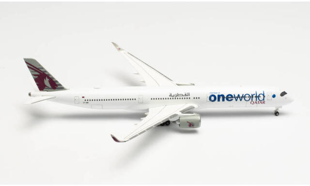 herpa wings 1/500 (ダイキャスト製) A350-1000 カタール航空 OneWorld 塗装 A7-ANE