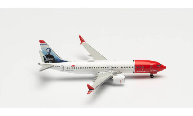 herpa wings 1/500 (ダイキャスト製) 737 Max 8 ノルウェーエアシャトル “Sir Freddie Laker” EI-FYA