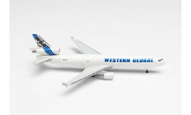 herpa wings 1/500 (ダイキャスト製) MD-11F ウエスタン グローバル