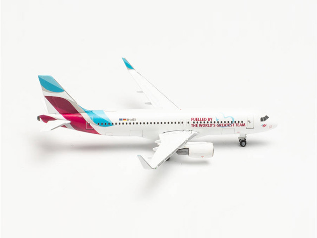herpa wings 1/500 (ダイキャスト製) A320 ユーロウイング D-AIZS “Team”