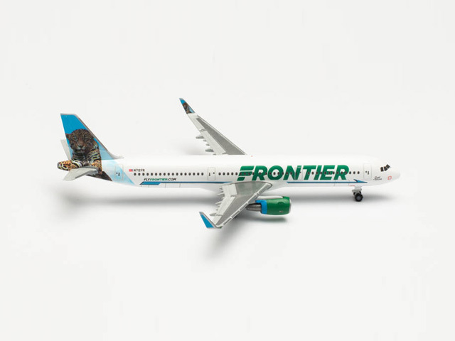 herpa wings 1/500 (ダイキャスト製) A321 フロンティア航空 N712FR “Spot the Jaguar”