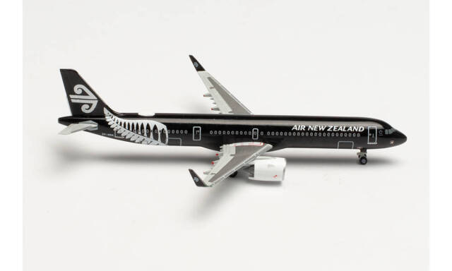 herpa wings 1/500 (ダイキャスト製) A321neo ニュージーランド航空 (All black塗装) ZK-NNA
