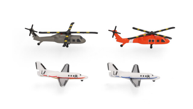 [予約]herpa wings 1/500 (プラスチック製) ヘリコプター、ビジネスジェット セット (2+2)
